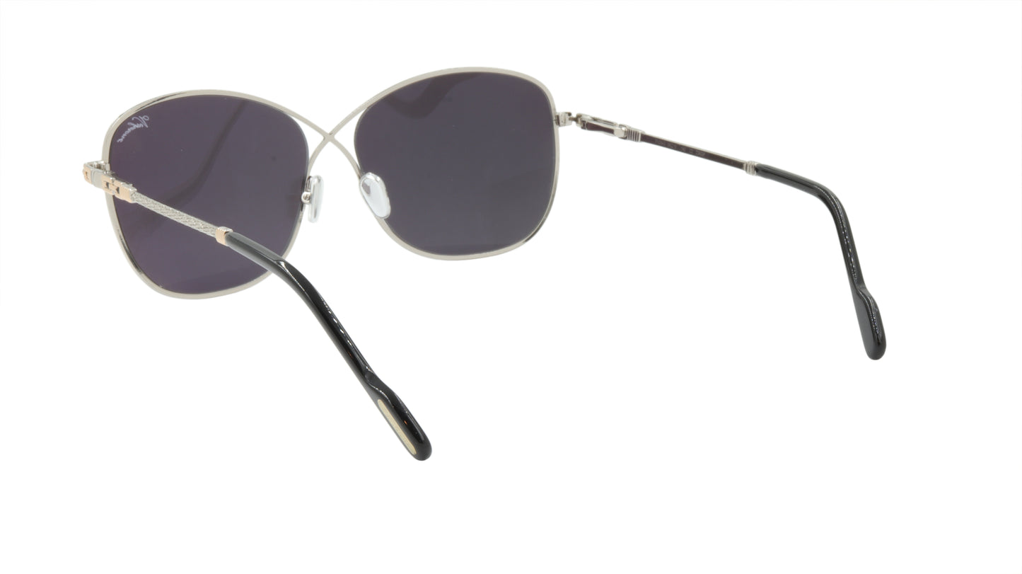 Paul Vosheront Sunglasses Gold Plated Metal Acetate Mirror Italy PV394S C2