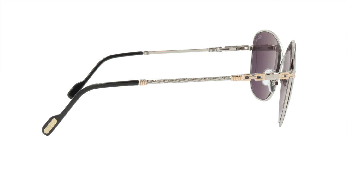 Paul Vosheront Sunglasses Gold Plated Metal Acetate Mirror Italy PV394S C2