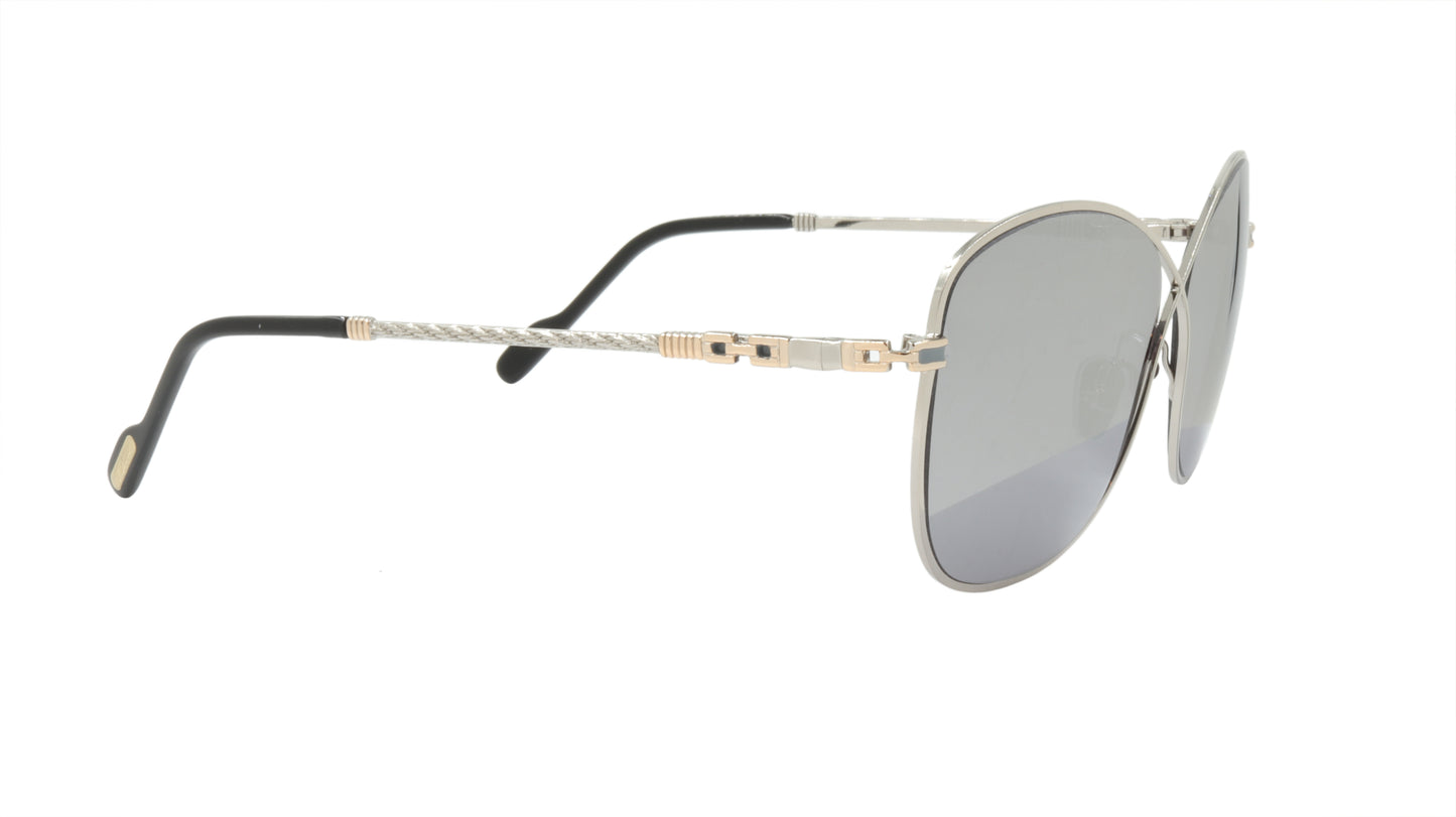 Paul Vosheront Sunglasses Gold Plated Metal Acetate Mirror Italy PV394S C2