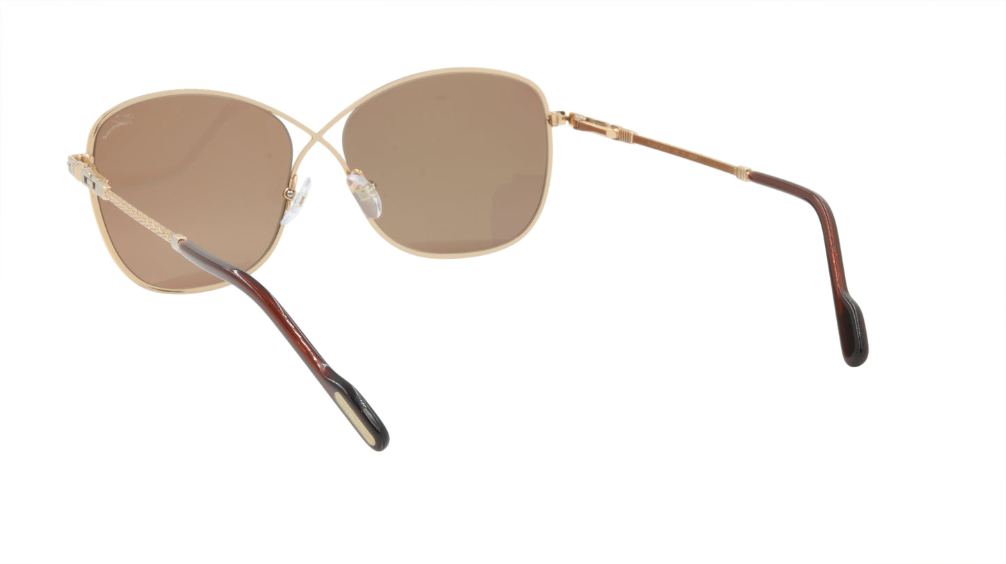 Paul Vosheront Sunglasses Gold Plated Metal Acetate Mirror Italy PV394S C1