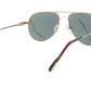 Paul Vosheront Sunglasses Gold Plated Metal Acetate Mirror Italy PV395S C1