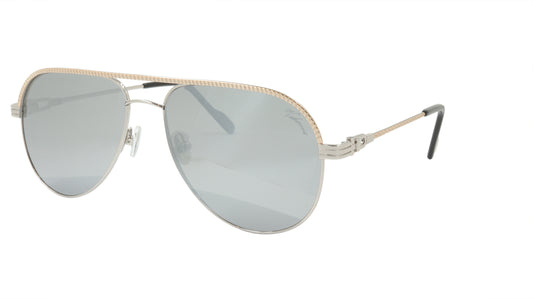 Paul Vosheront Sunglasses Gold Plated Metal Acetate Mirror Italy PV395S C2