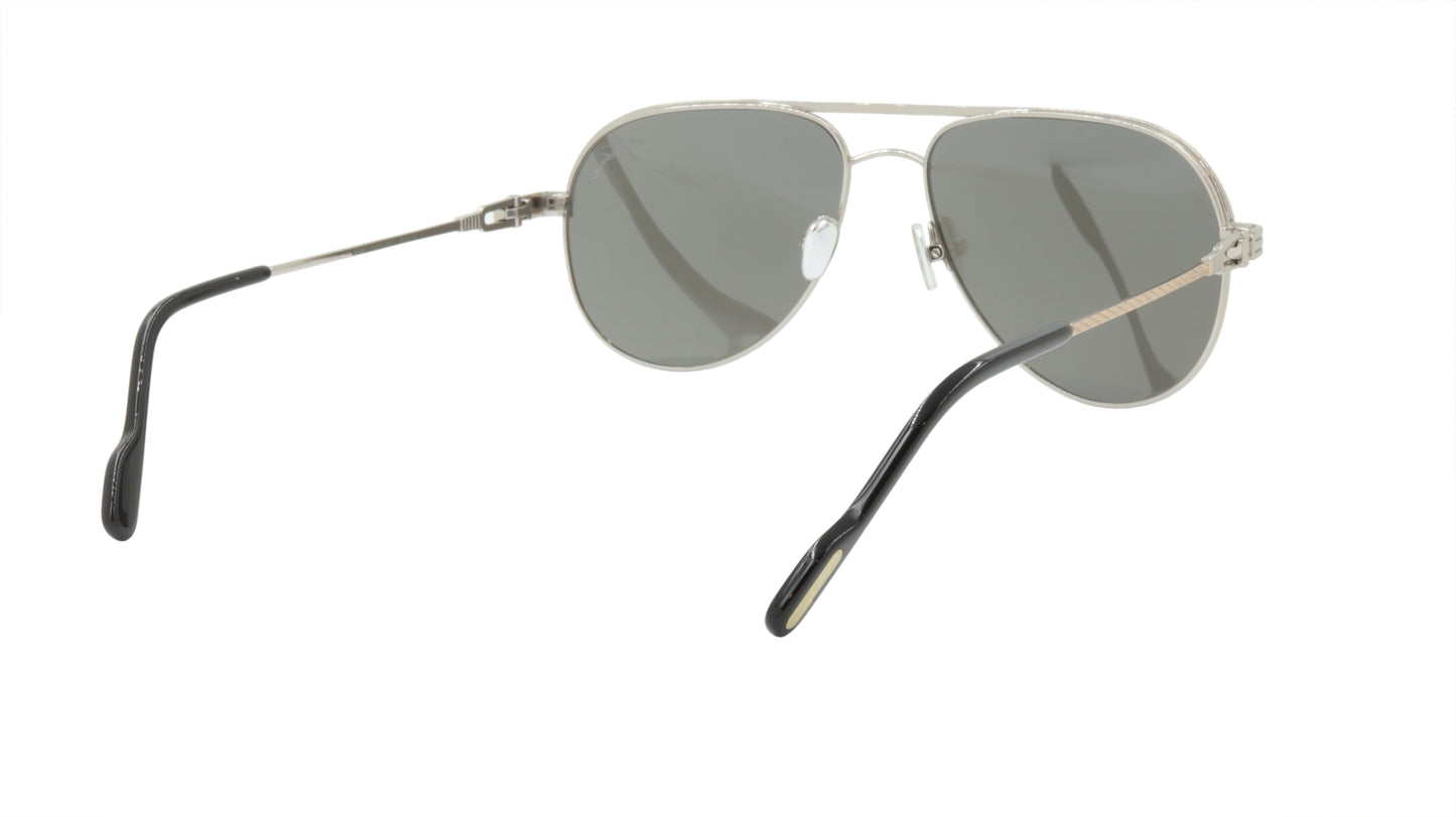 Paul Vosheront Sunglasses Gold Plated Metal Acetate Mirror Italy PV395S C2