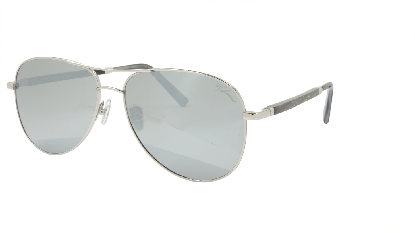 Paul Vosheront Sunglasses Gold Plated Metal Horn Acetate Mirror Italy PV392S C2