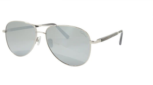 Paul Vosheront Sunglasses Gold Plated Metal Horn Acetate Mirror Italy PV392S C2