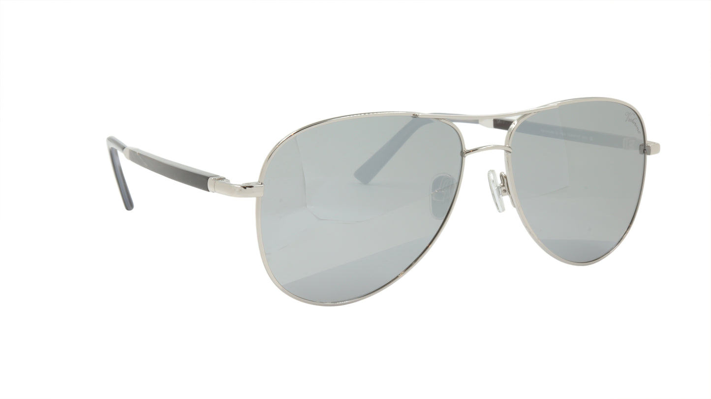 Paul Vosheront Sunglasses Gold Plated Metal Horn Acetate Mirror Italy PV392S C2