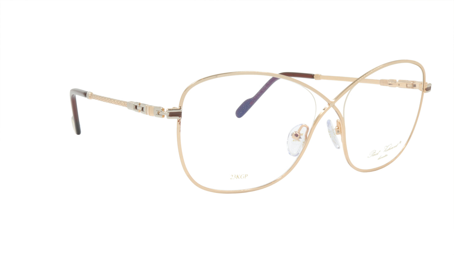 Paul Vosheront Criss Cross Gold Acetate Optical Frame PV394 C1