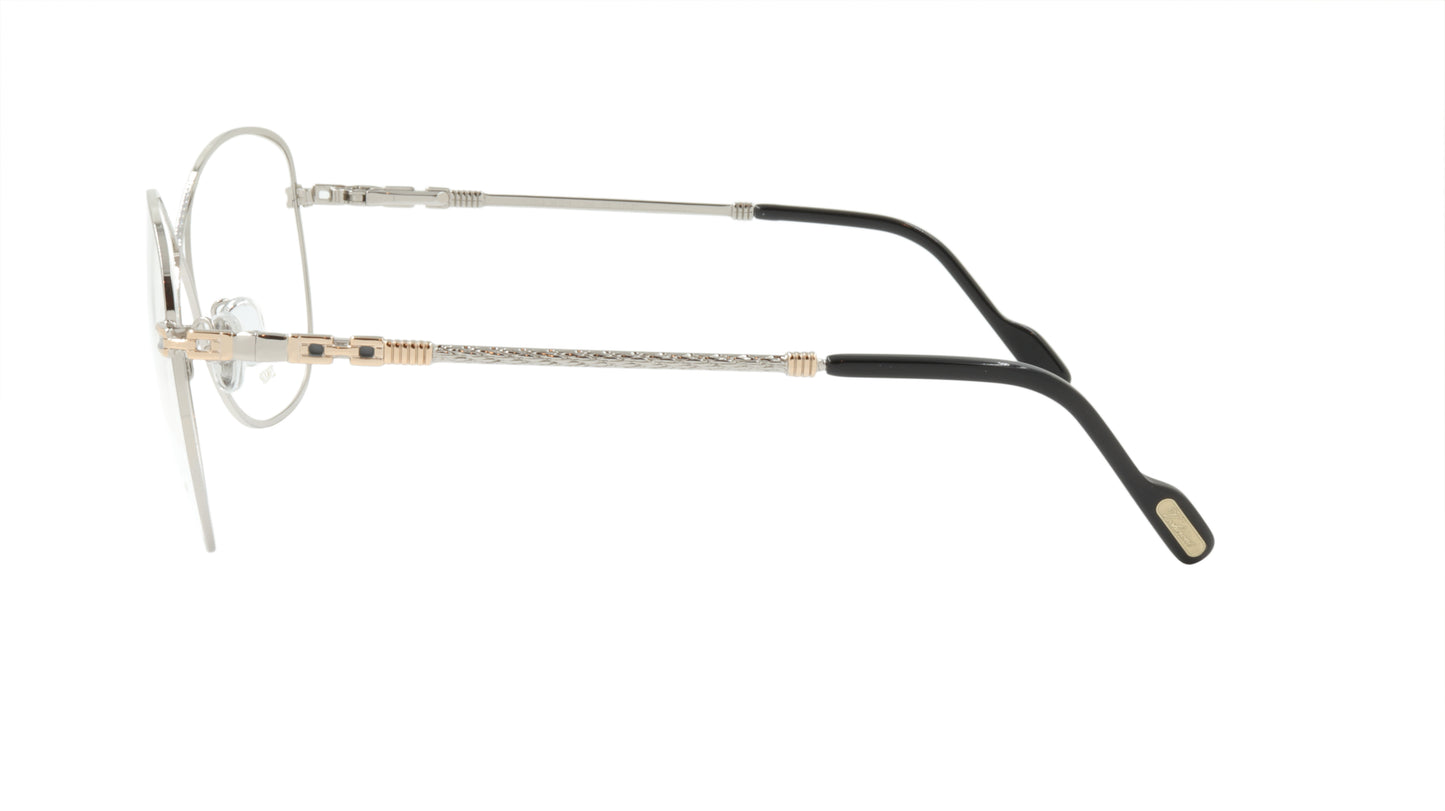 Paul Vosheront Criss Cross Silver Acetate Optical Frame PV394 C2