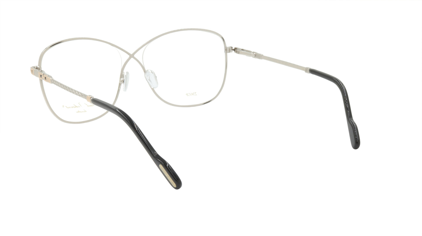 Paul Vosheront Criss Cross Silver Acetate Optical Frame PV394 C2