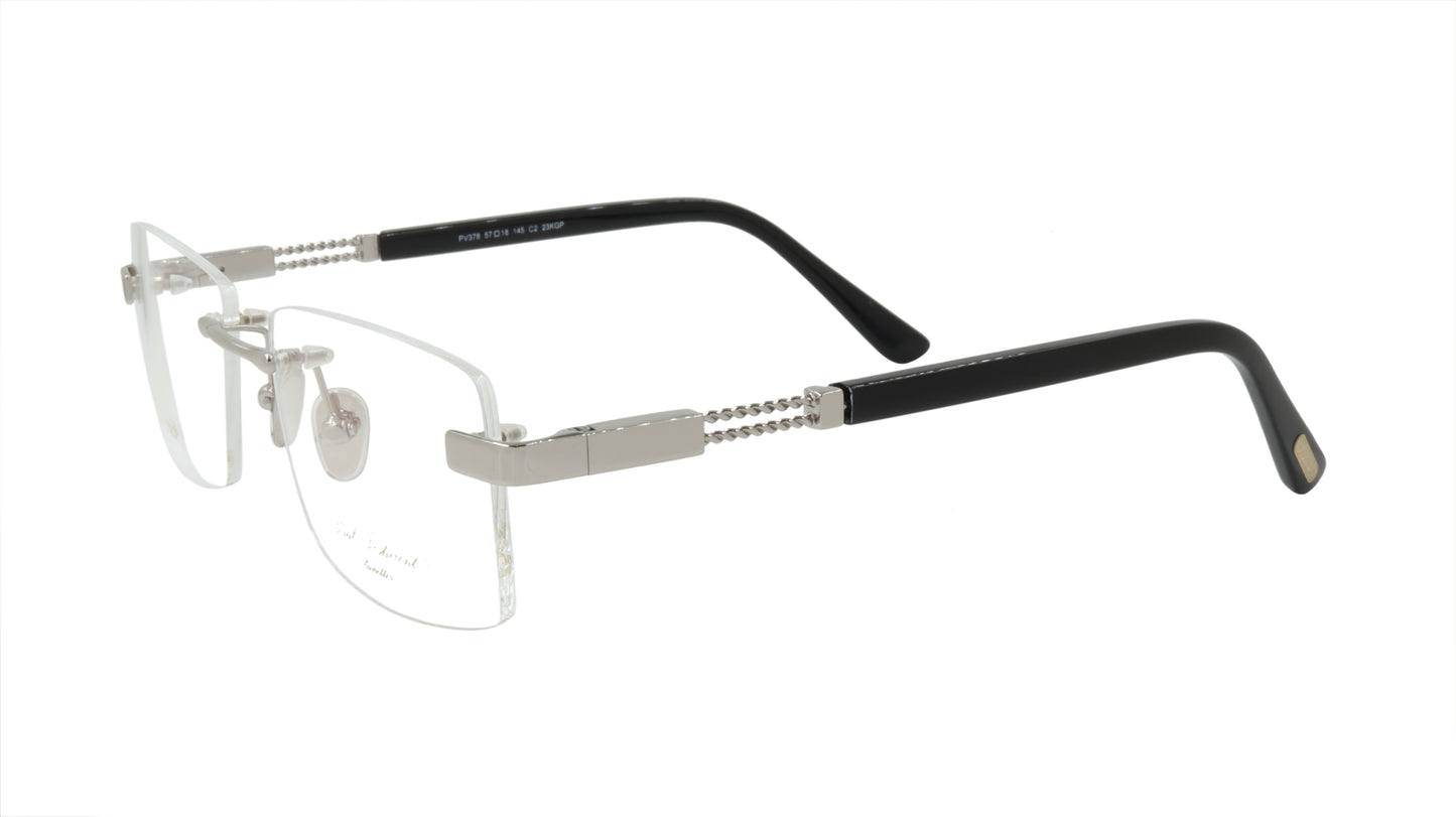 Paul Vosheront Eyeglasses Frame Gold Plated Titanium Acetate Italy PV378 C2