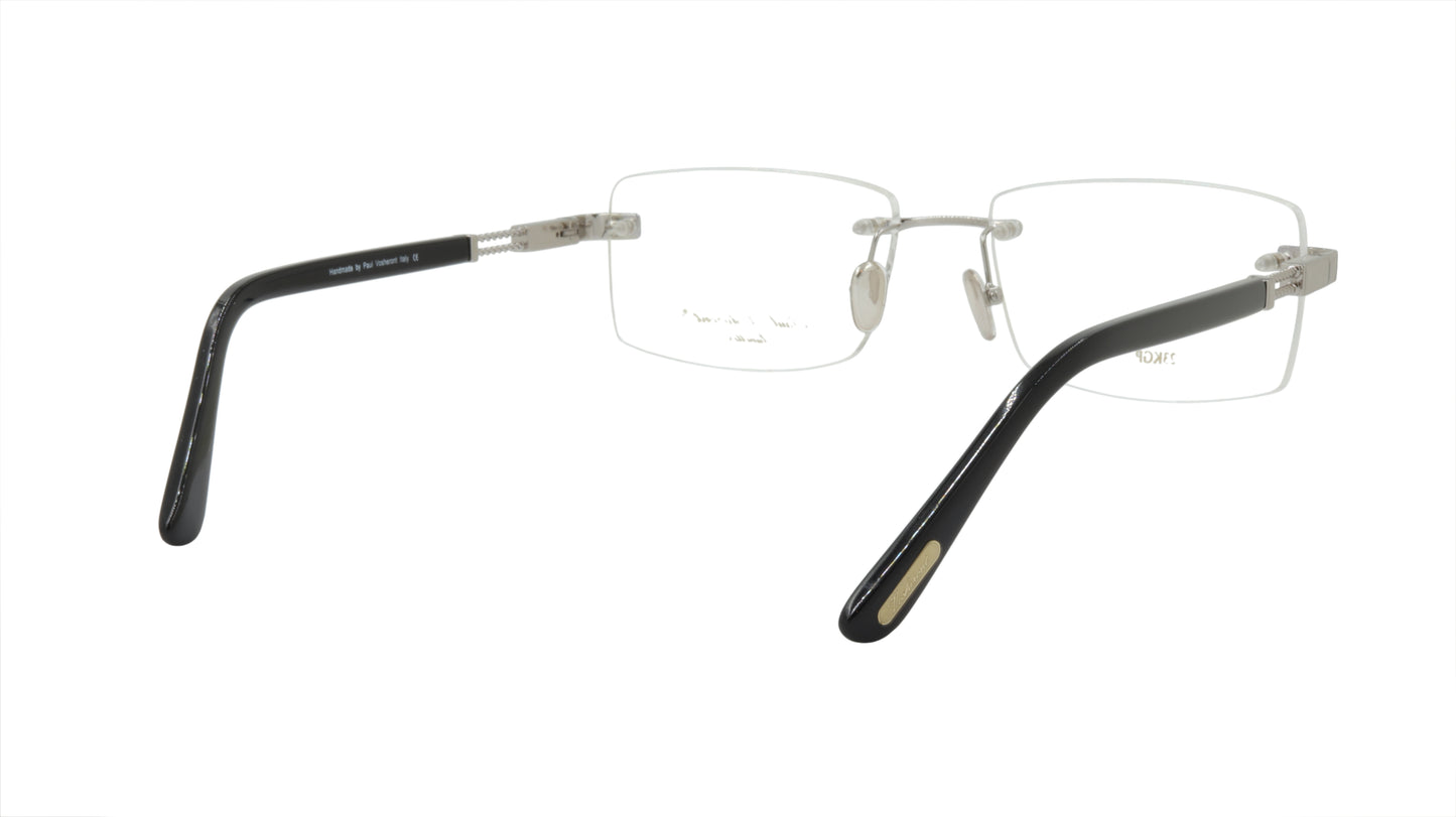 Paul Vosheront Eyeglasses Frame Gold Plated Titanium Acetate Italy PV378 C2