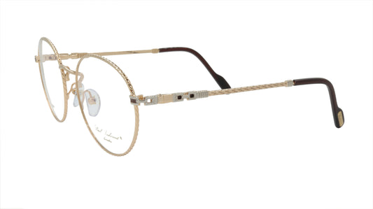 Paul Vosheront Round Gold Acetate Optical Frame PV382 C1