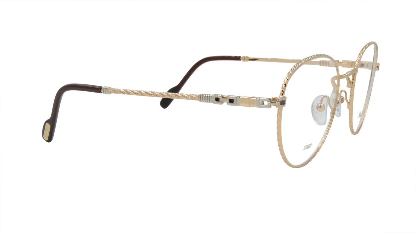 Paul Vosheront Round Gold Acetate Optical Frame PV382 C1