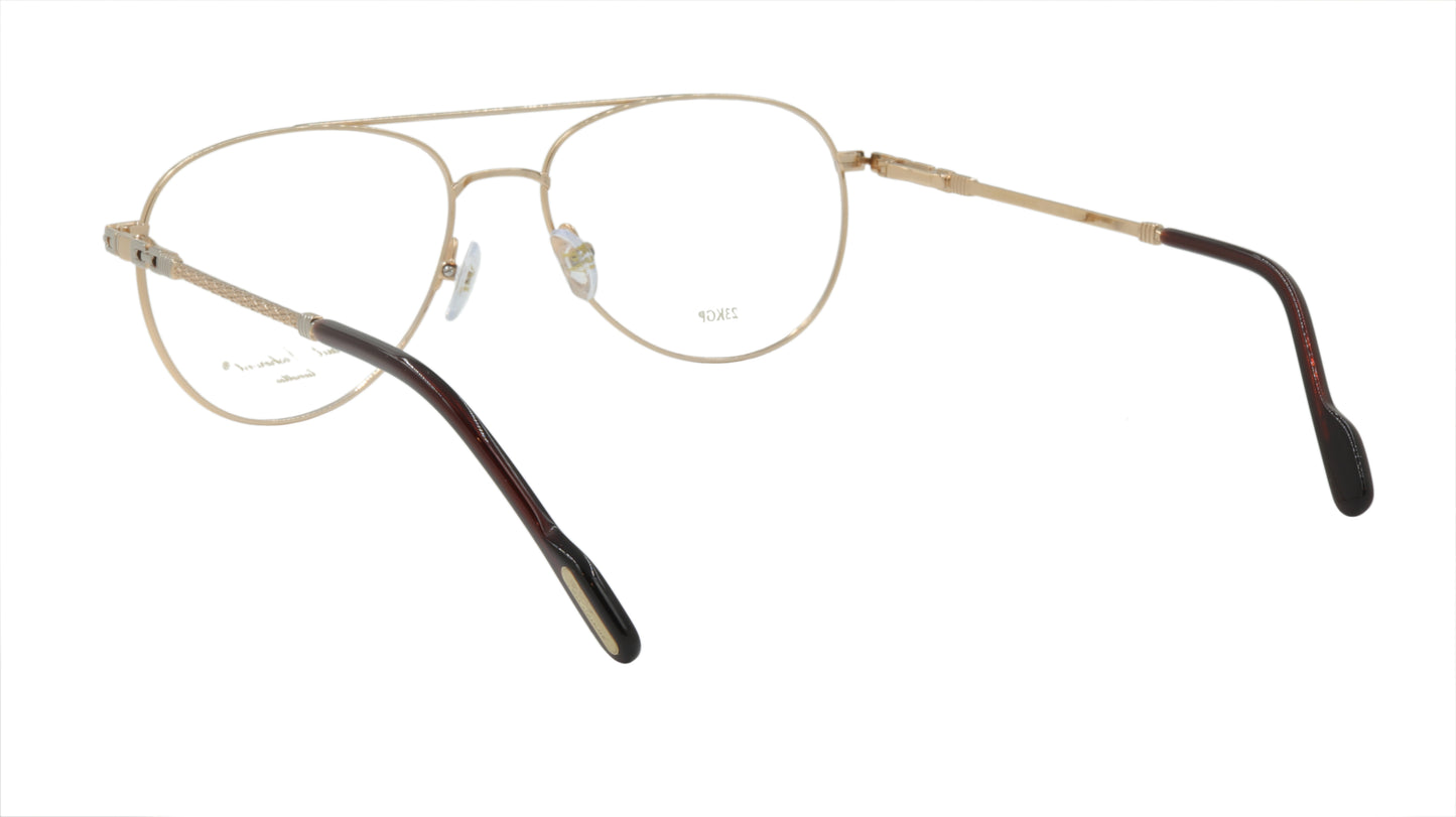 Paul Vosheront Aviator Gold Acetate Optical Frame PV381 C1