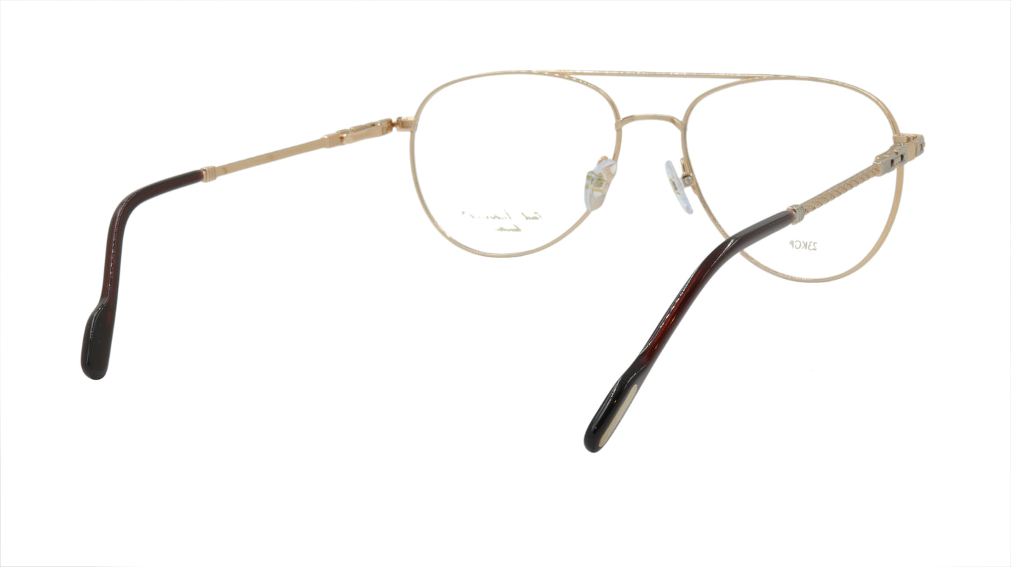 Paul Vosheront Aviator Gold Acetate Optical Frame PV381 C1