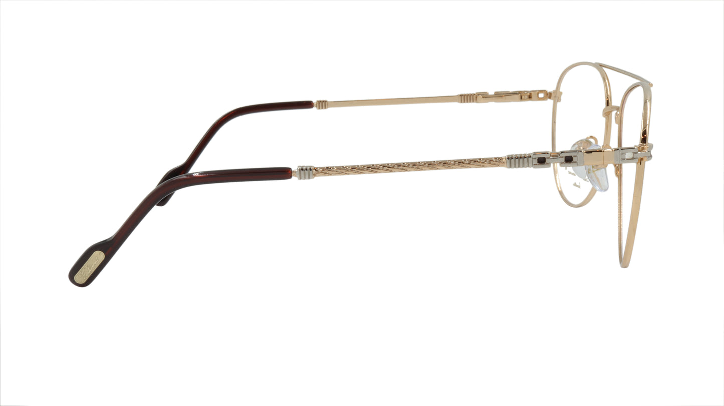 Paul Vosheront Aviator Gold Acetate Optical Frame PV381 C1