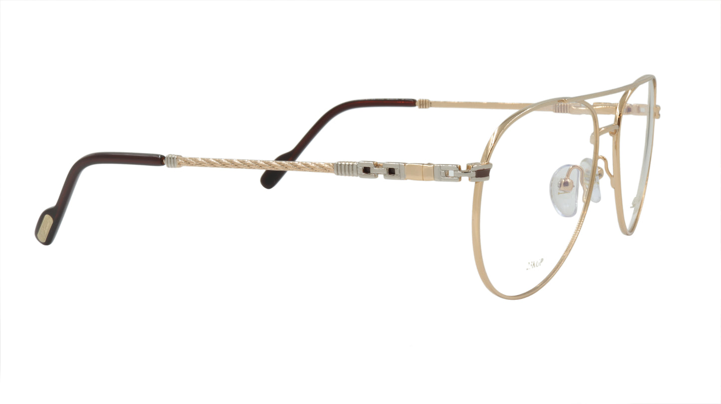 Paul Vosheront Aviator Gold Acetate Optical Frame PV381 C1