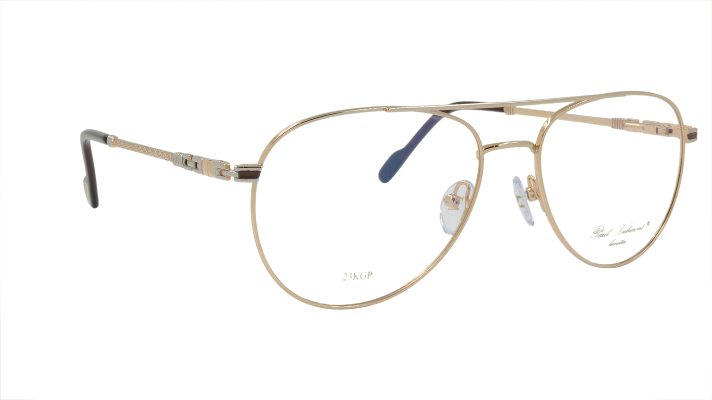 Paul Vosheront Aviator Gold Acetate Optical Frame PV381 C1