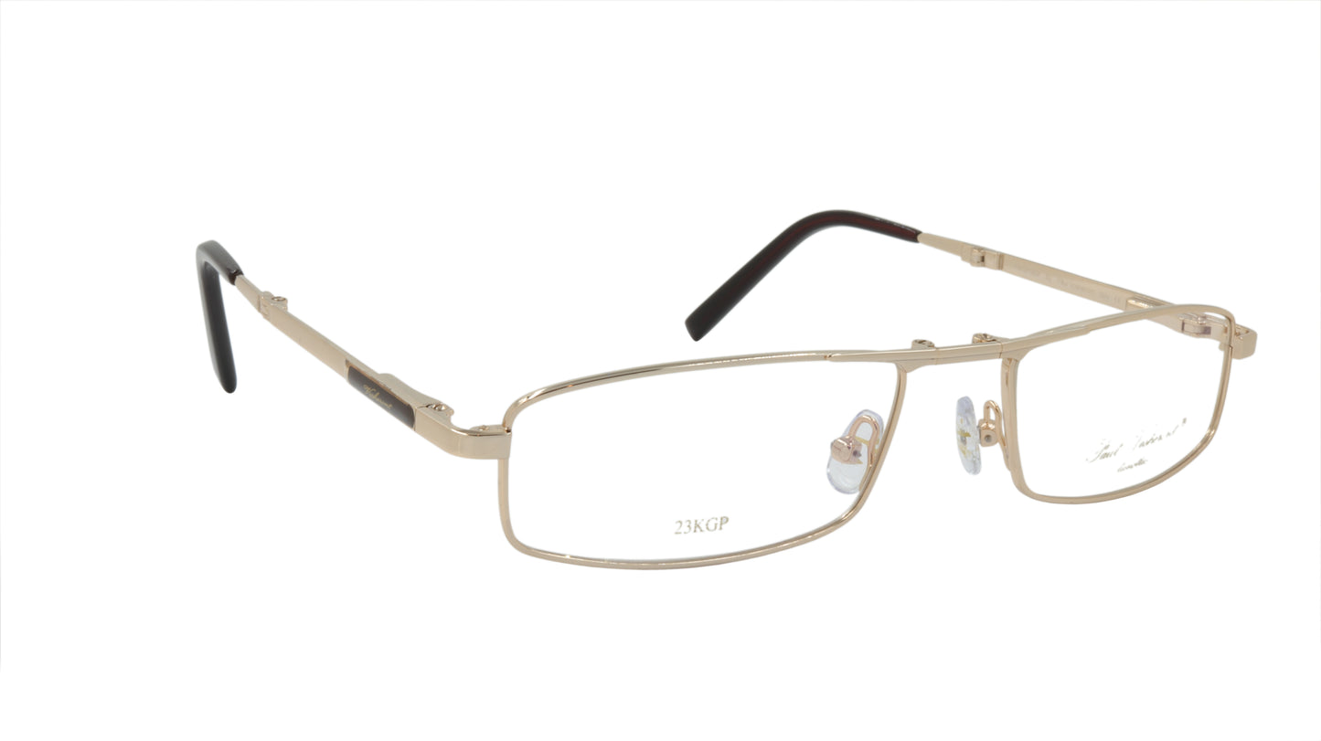 Paul Vosheront Rectangle Gold Acetate Optical Frame PV257 C1