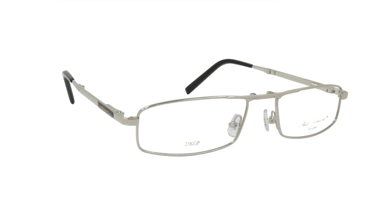 Paul Vosheront Rectangle Silver Acetate Optical Frame PV257 C2