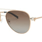 Paul Vosheront Sunglasses Gold Plated Metal Acetate Polarized Italy PV3438S C3