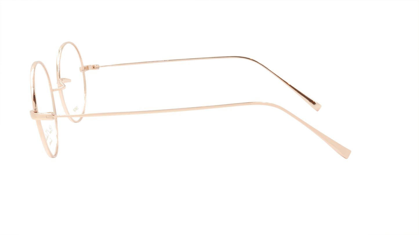 Paul Vosheront Round Gold Acetate Optical Frame PV501 C1