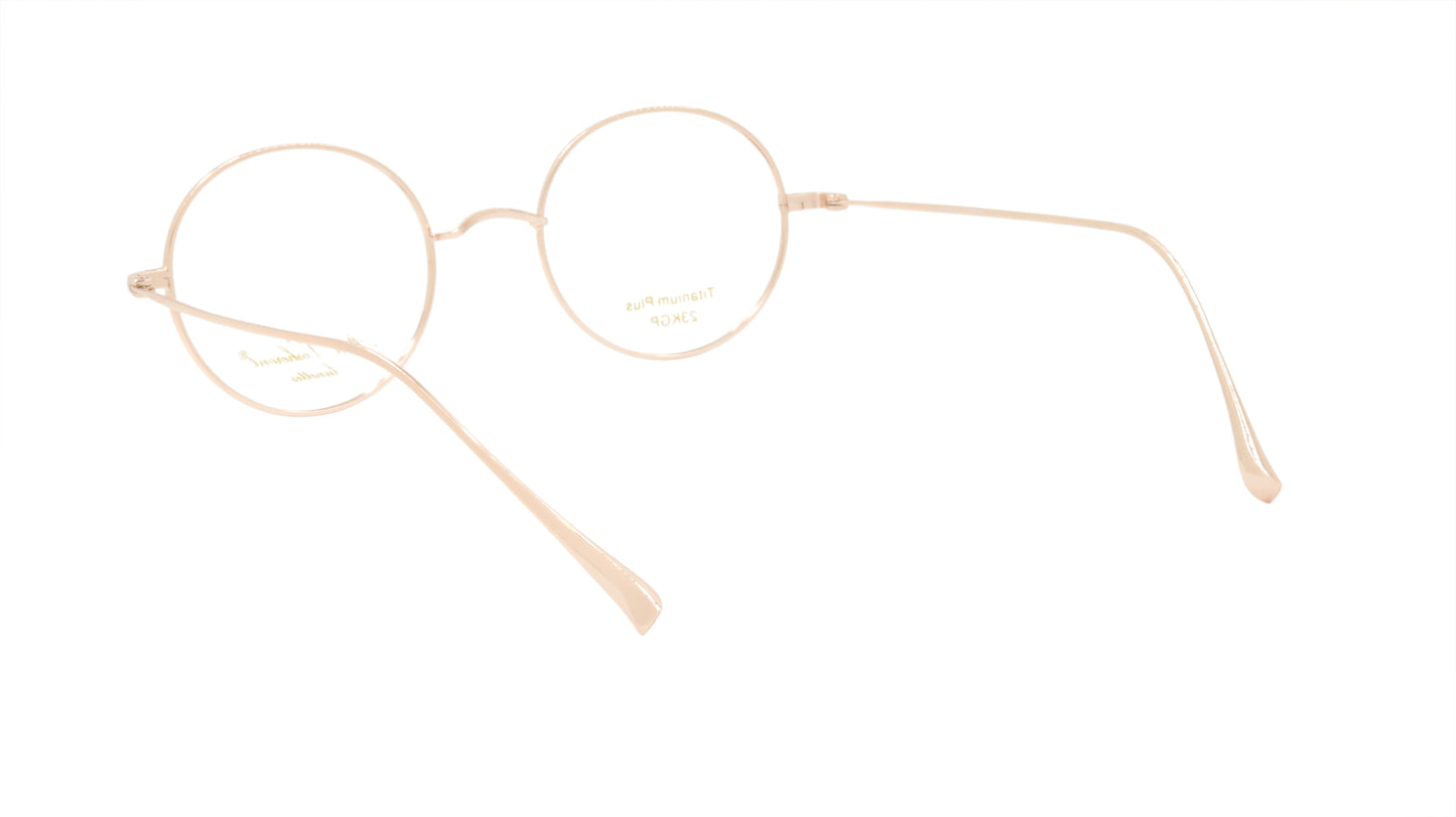 Paul Vosheront Round Gold Acetate Optical Frame PV501 C1