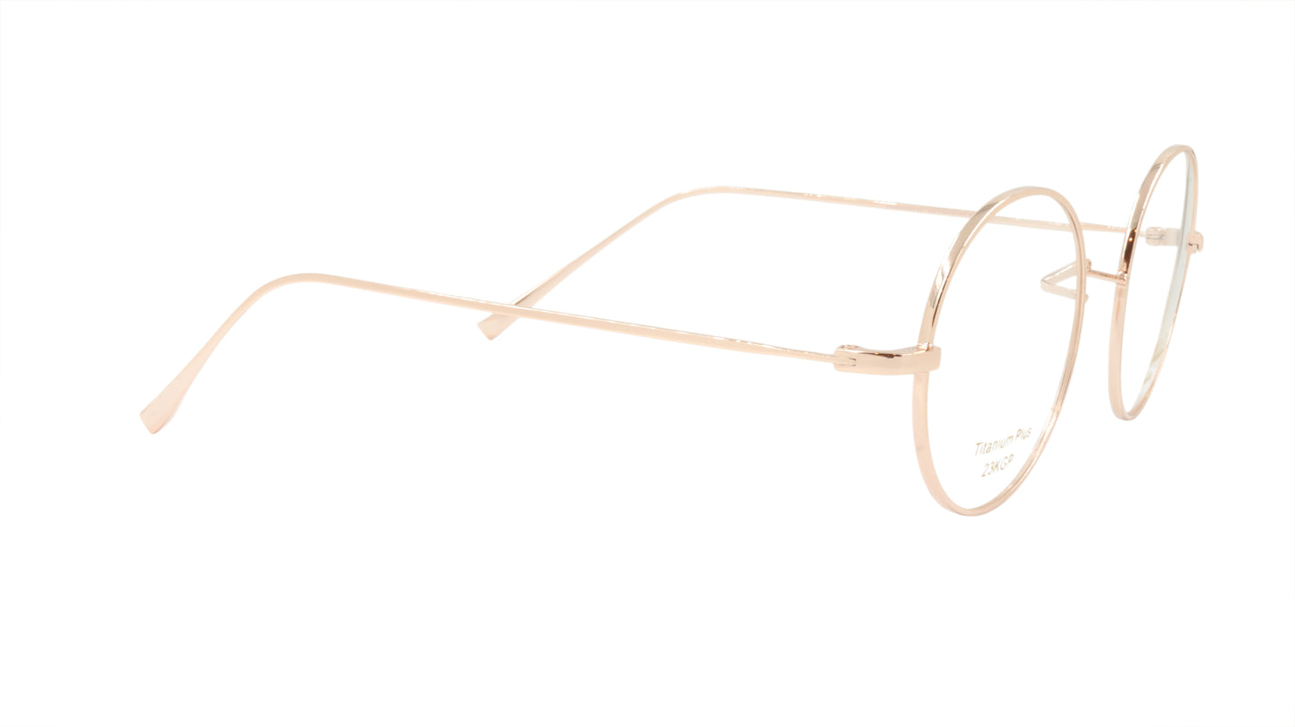 Paul Vosheront Round Gold Acetate Optical Frame PV501 C1
