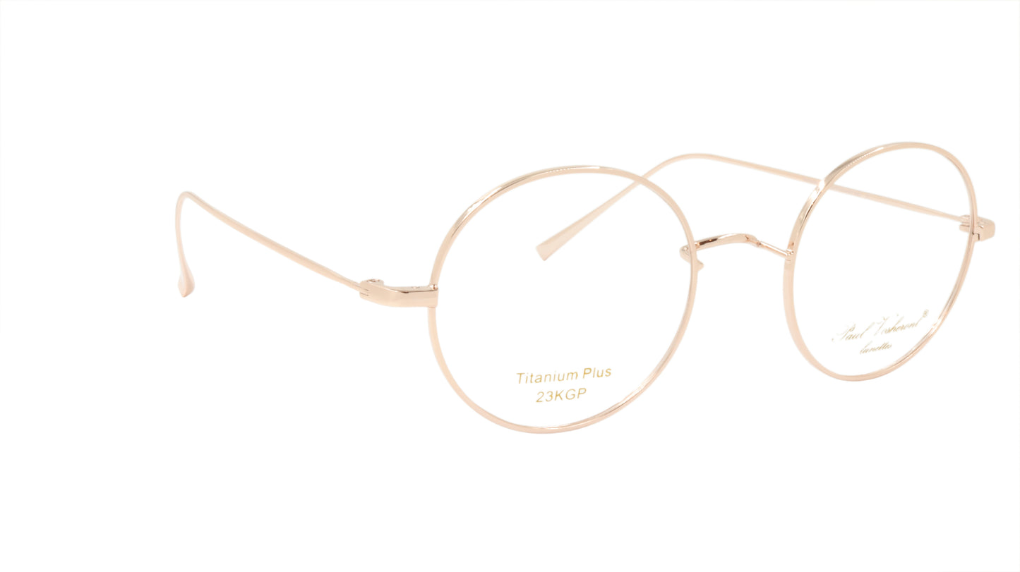 Paul Vosheront Round Gold Acetate Optical Frame PV501 C1