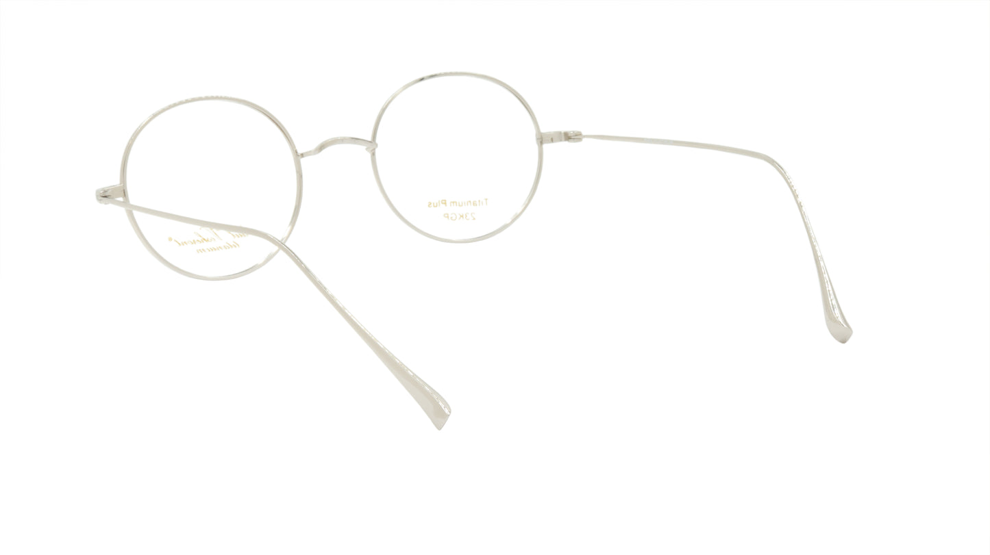 Paul Vosheront Round Silver Metal Optical Frame PV501 C2
