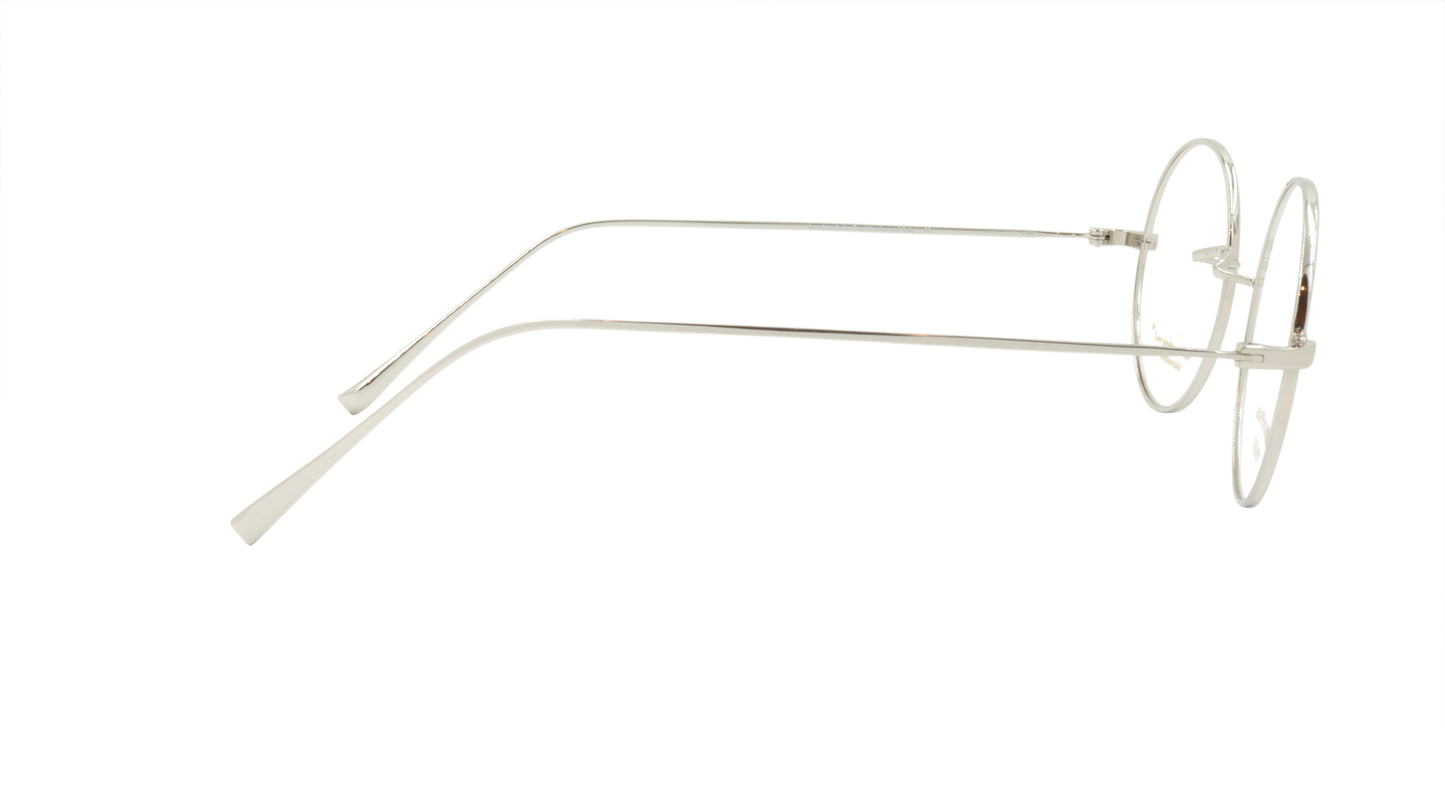 Paul Vosheront Round Silver Metal Optical Frame PV501 C2