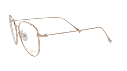 Paul Vosheront Eyeglasses Frame Gold Plated Metal Italy PV504 C1