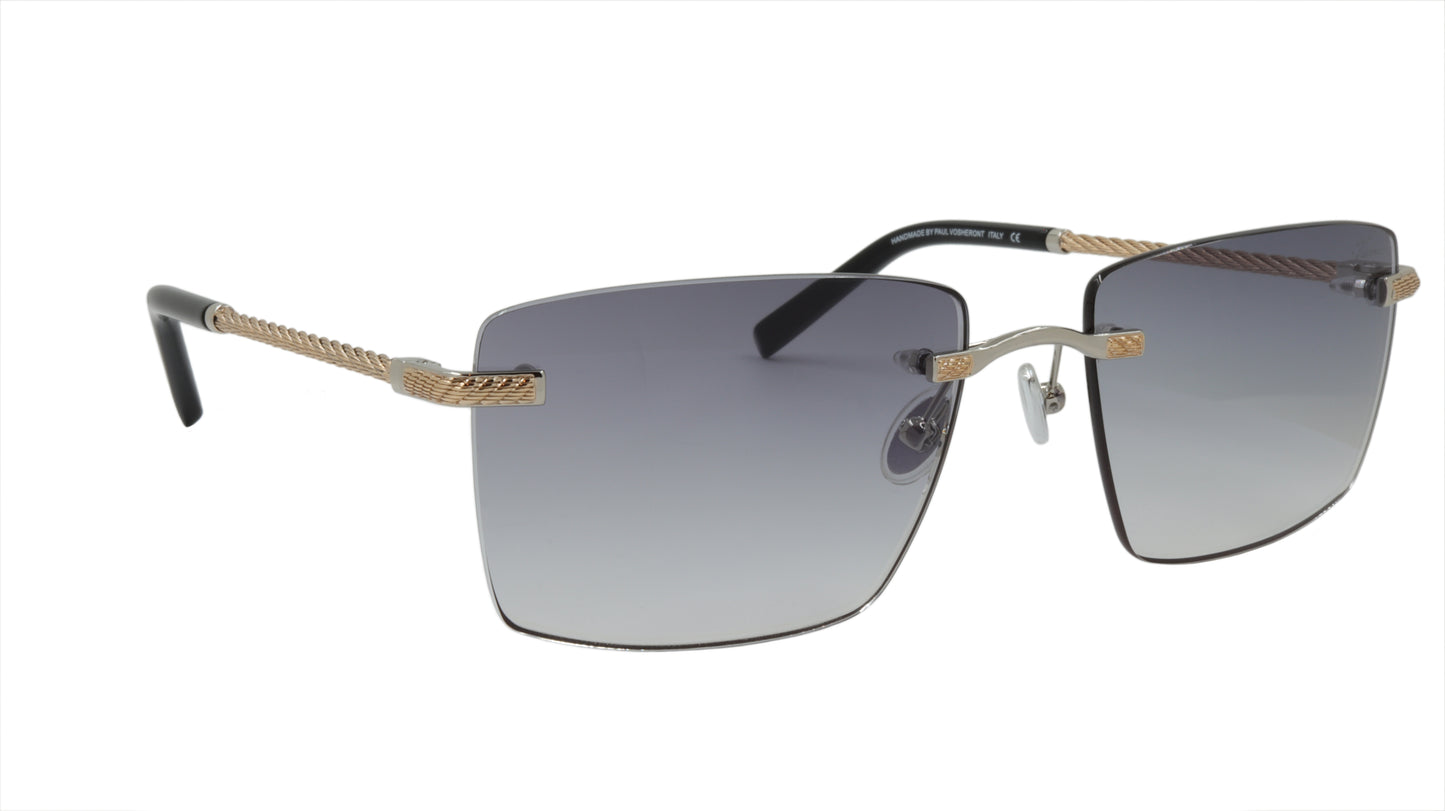 Paul Vosheront Sunglasses Gold Plated Metal Acetate Gradient Italy PV601S C2