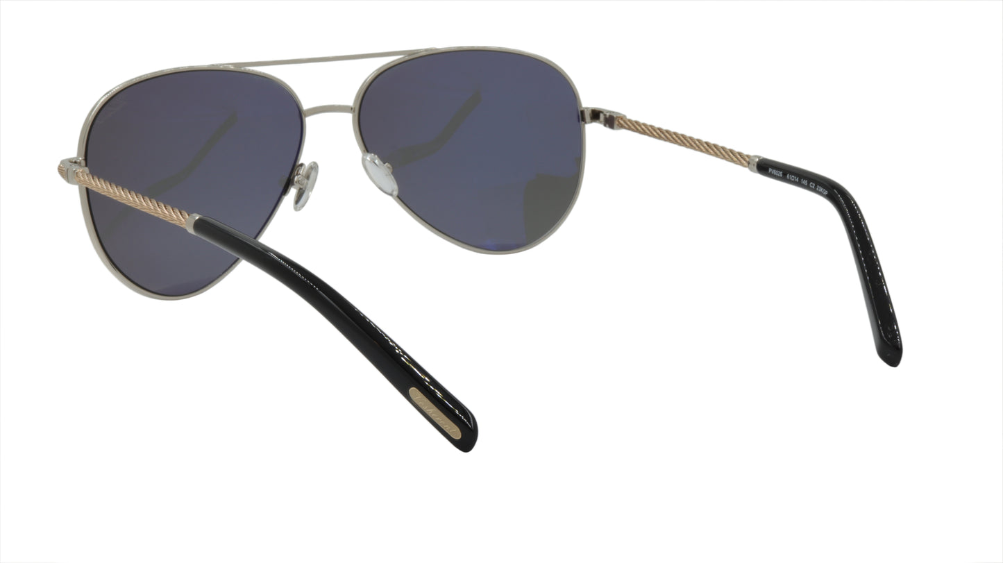 Paul Vosheront Sunglasses Gold Plated Metal Acetate Polarized Italy PV602S C2