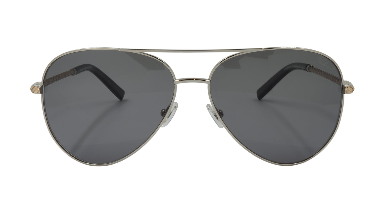 Paul Vosheront Sunglasses Gold Plated Metal Acetate Polarized Italy PV602S C2