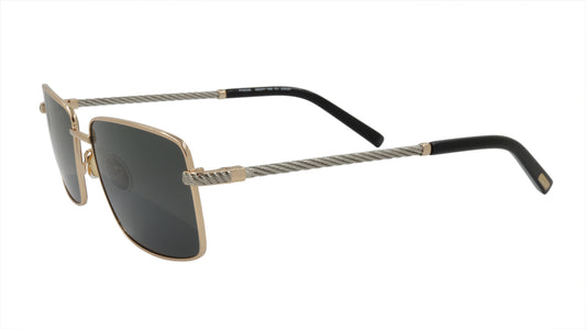 Paul Vosheront Sunglasses Gold Plated Metal Acetate Polarized Italy PV603S C1
