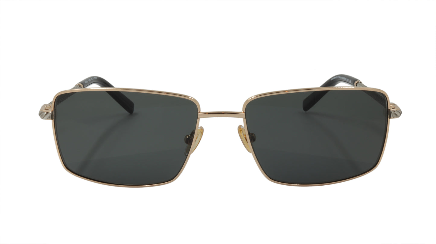 Paul Vosheront Sunglasses Gold Plated Metal Acetate Polarized Italy PV603S C1