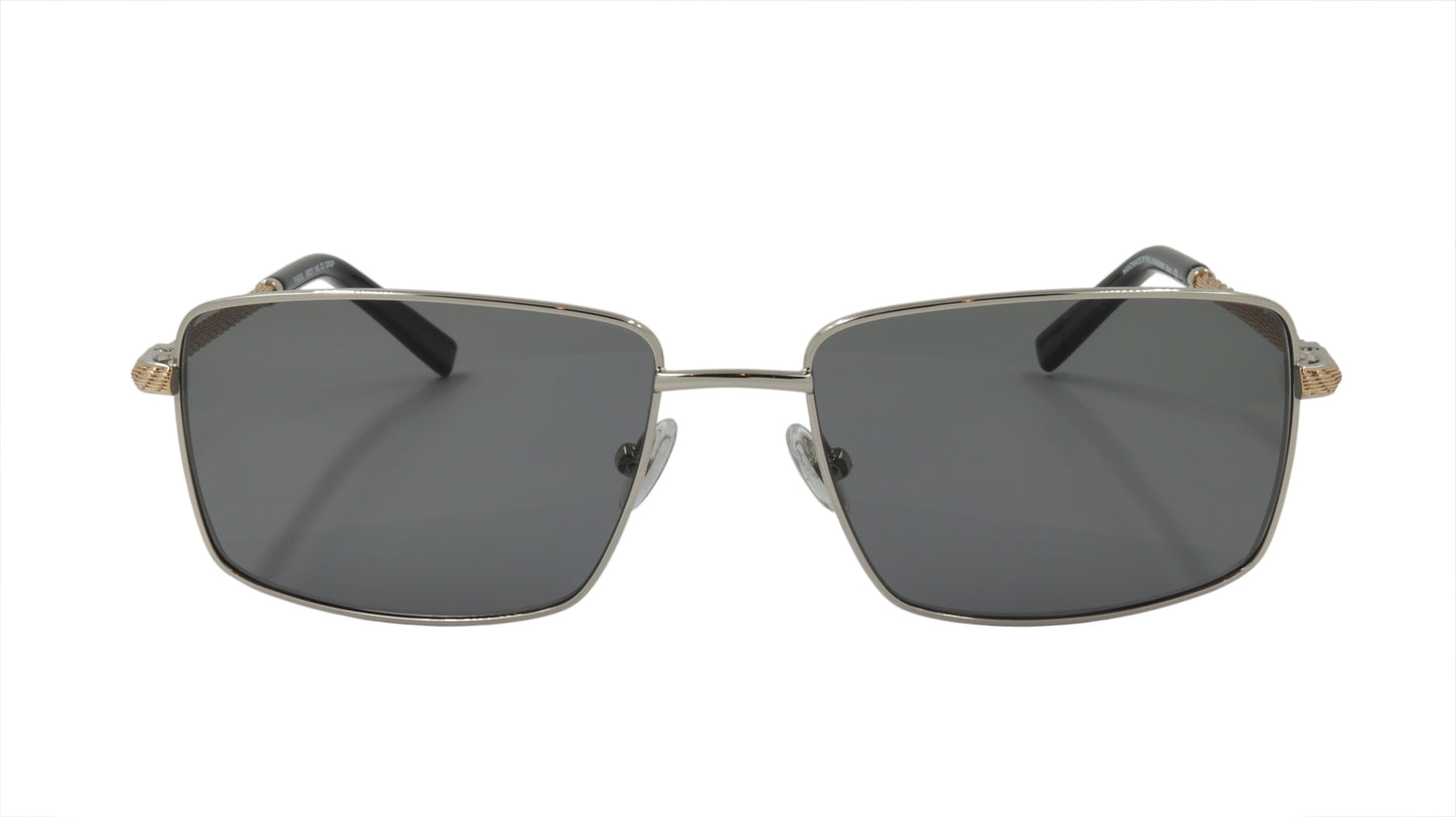 Paul Vosheront Sunglasses Gold Plated Metal Acetate Polarized Italy PV603S C2