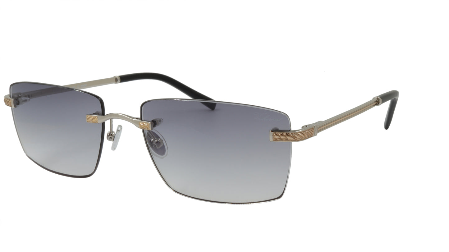 Paul Vosheront Sunglasses Gold Plated Metal Acetate Gradient Italy PV604S C2