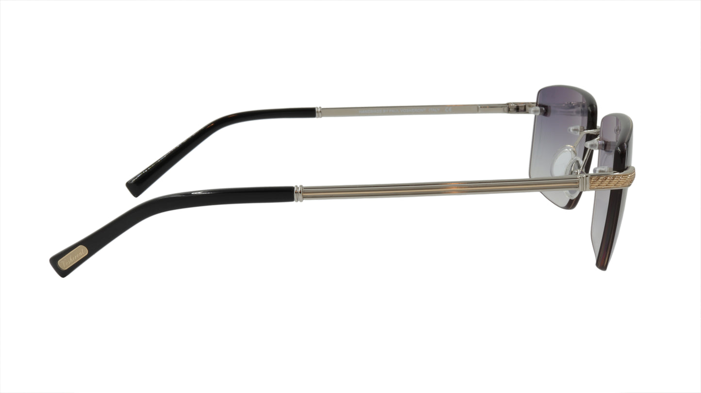 Paul Vosheront Sunglasses Gold Plated Metal Acetate Gradient Italy PV604S C2