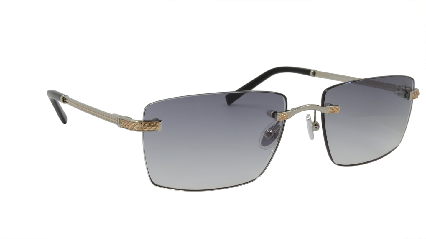 Paul Vosheront Sunglasses Gold Plated Metal Acetate Gradient Italy PV604S C2