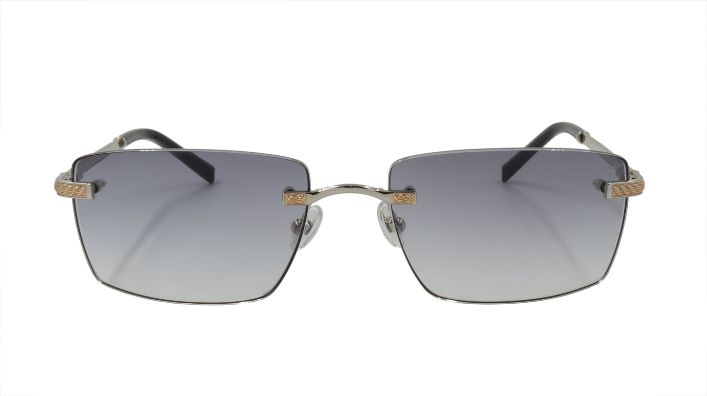 Paul Vosheront Sunglasses Gold Plated Metal Acetate Gradient Italy PV604S C2