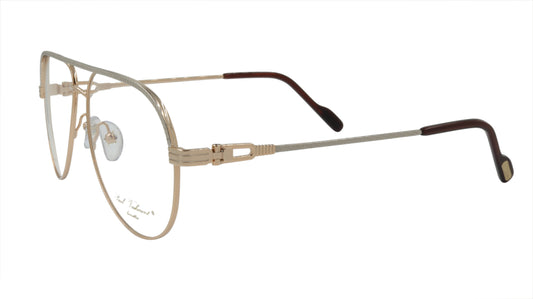 Paul Vosheront Aviator Silver & Gold Acetate Optical Frame PV395 C1