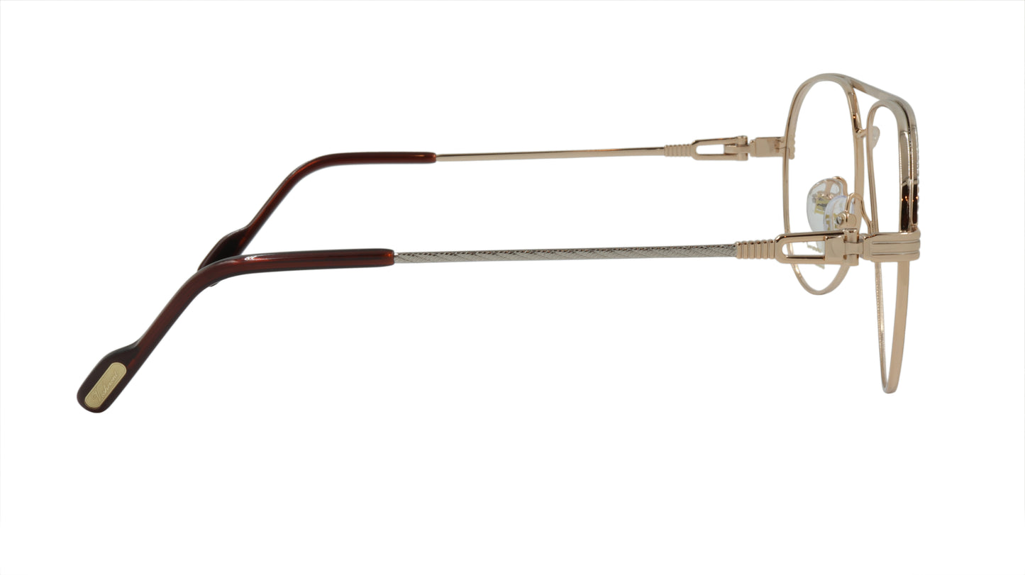 Paul Vosheront Aviator Silver & Gold Acetate Optical Frame PV395 C1
