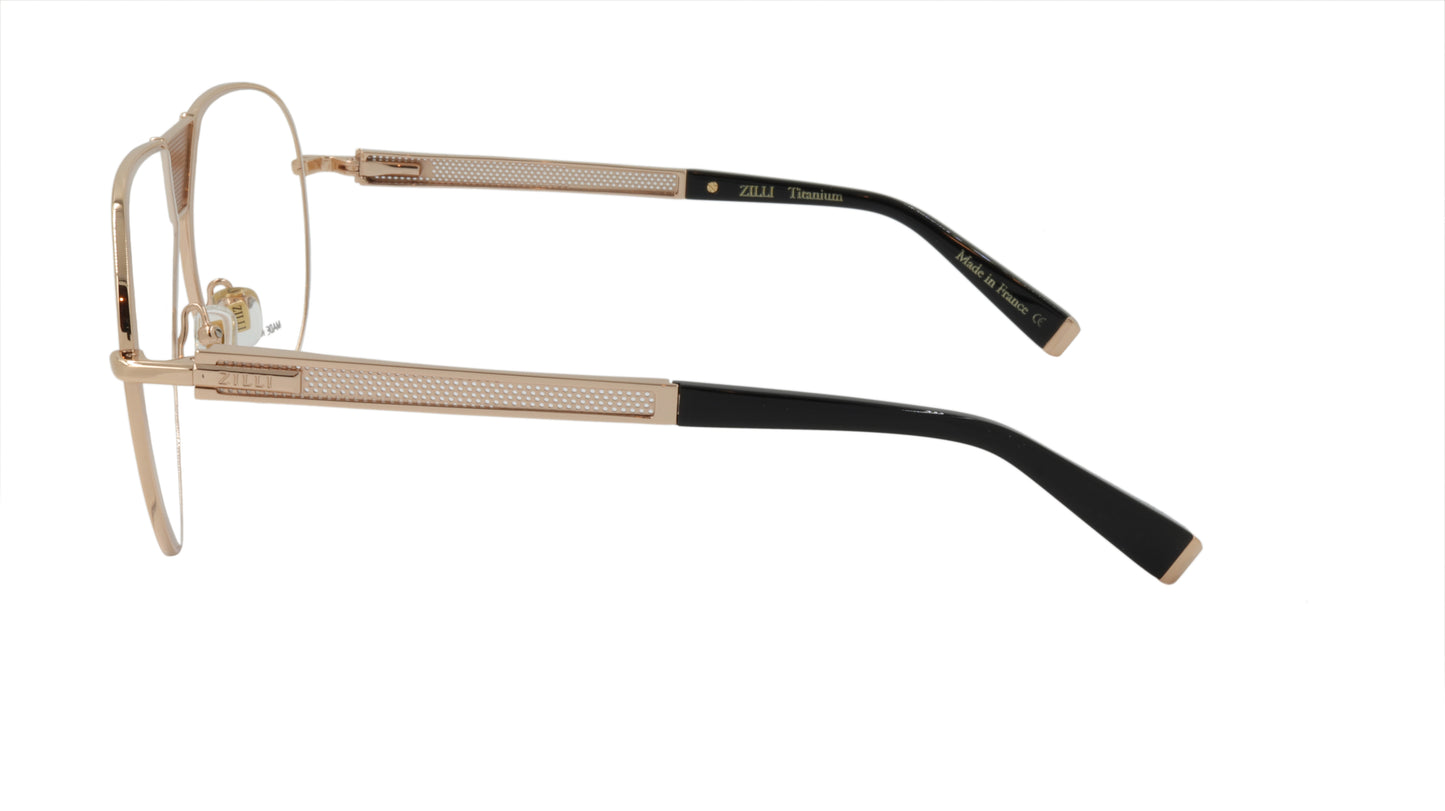 ZILLI Eyewear Made with High Quality Titanium in Aviator Style