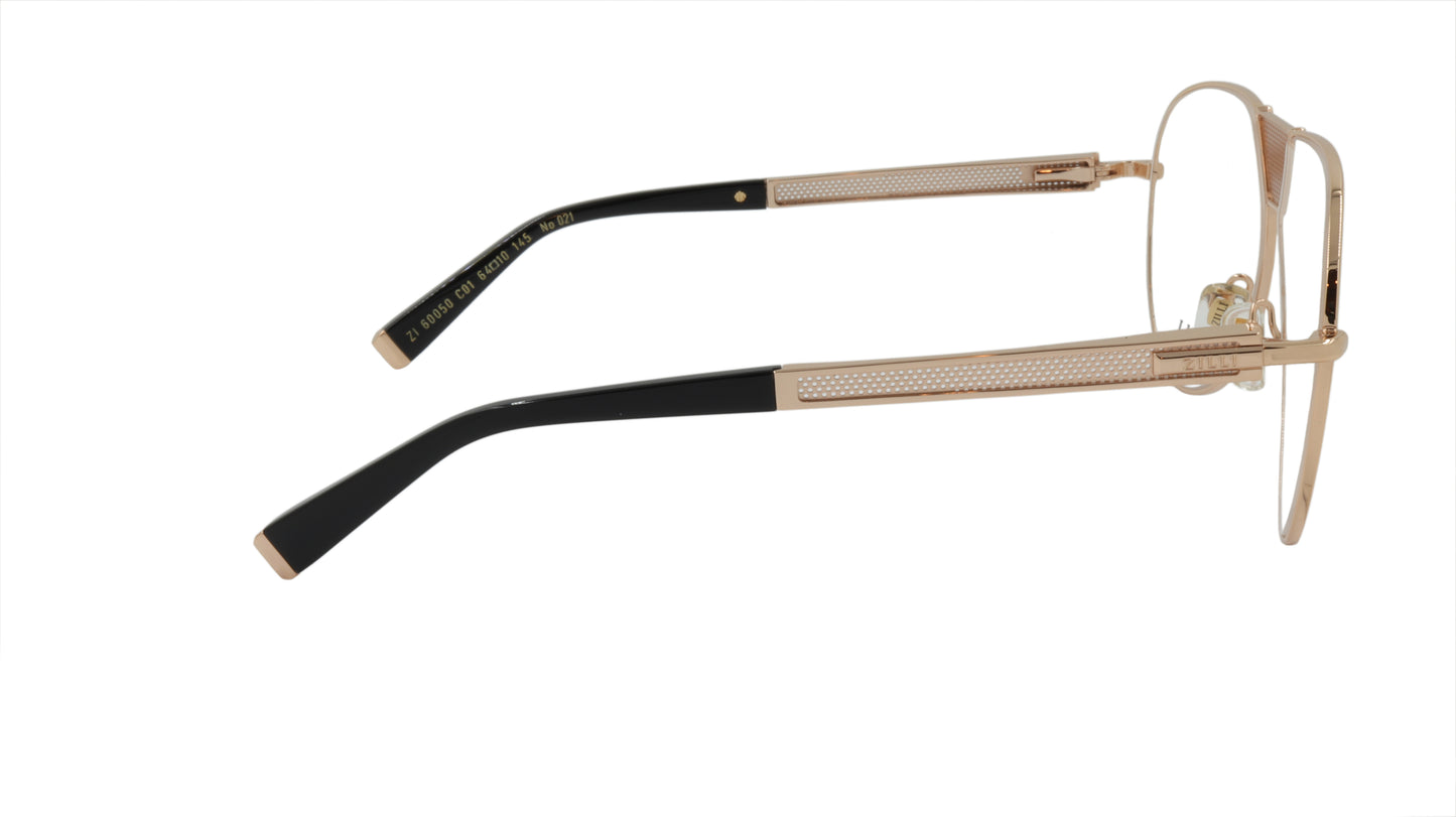 ZILLI Eyewear Made with High Quality Titanium in Aviator Style