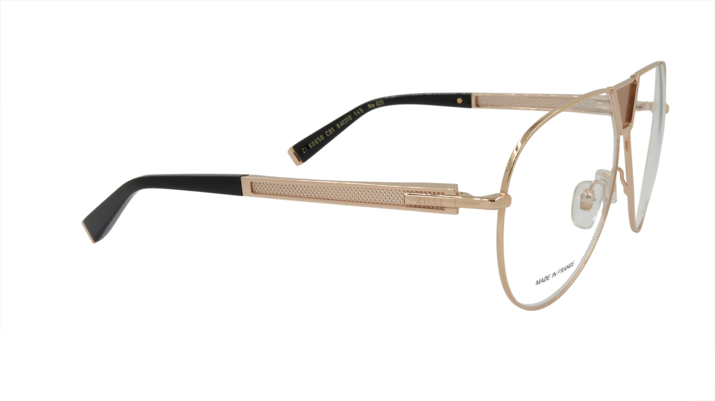 ZILLI Eyewear Made with High Quality Titanium in Aviator Style