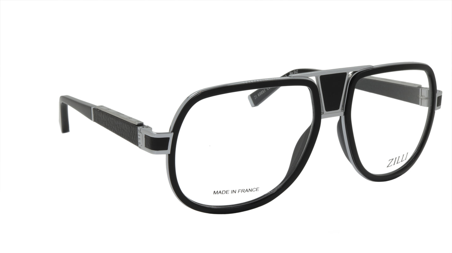 ZILLI Eyewear Handcrafted in France of Titanium and Leather
