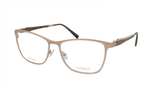 GOLD & WOOD Eyewear Titanium and Satin Rose Gold