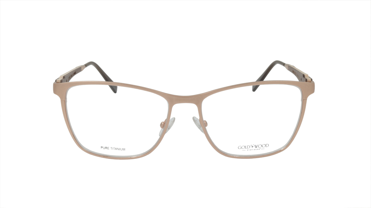 GOLD & WOOD Eyewear Titanium and Satin Rose Gold